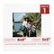 White with Black Core Mat Board for 8x8 Frames - Fits 5x5 Photos